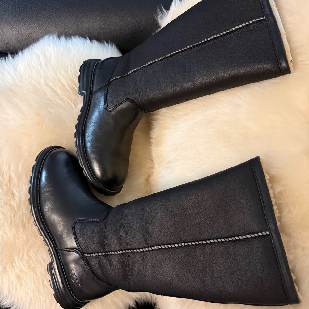 Ugg Shearling Lined Leather Boots - image 8